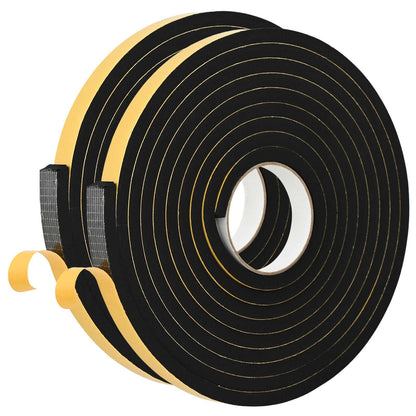 Self-adhesive Foam Tape 2 pcs Black 15mm x 5m CR Foam