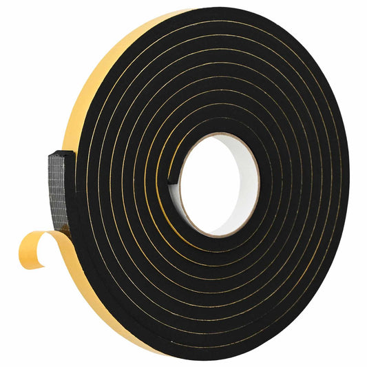 Self-adhesive Foam Tape 20 pcs Black 15mm x 5m CR Foam
