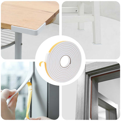 Self-adhesive Foam Tape 20 pcs White 15mm x 5m CR Foam