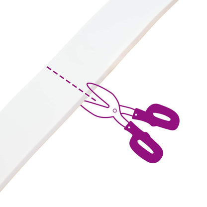 Self-adhesive Foam Tape 10 pcs White 20mm x 10m CR Foam