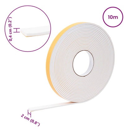 Self-adhesive Foam Tape White 20mm x 10m CR Foam