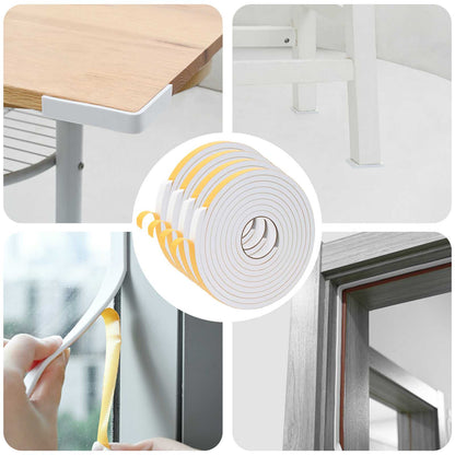 Self-adhesive Foam Tape 4 pcs White 20mm x 5m CR Foam