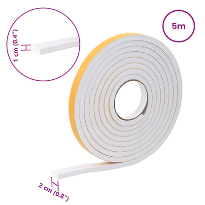 Self-adhesive Foam Tape 20 pcs White 20mm x 5m CR Foam