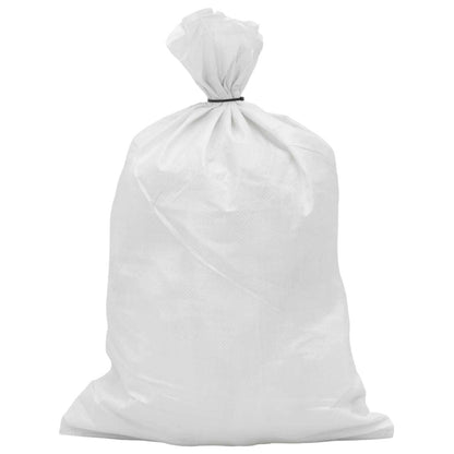 Woven Sacks 10 pcs White 50 x 80 cm PP