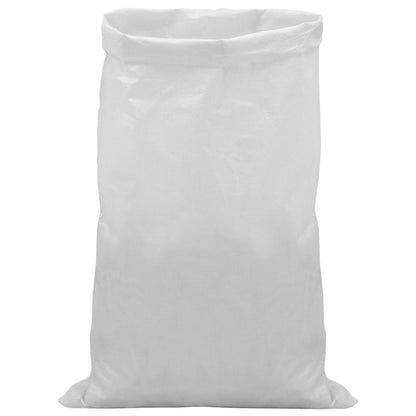 Woven Sacks 50 pcs White 70 x 110 cm PP