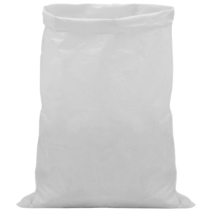 Woven Sacks 100 pcs White 40 x 60 cm PP