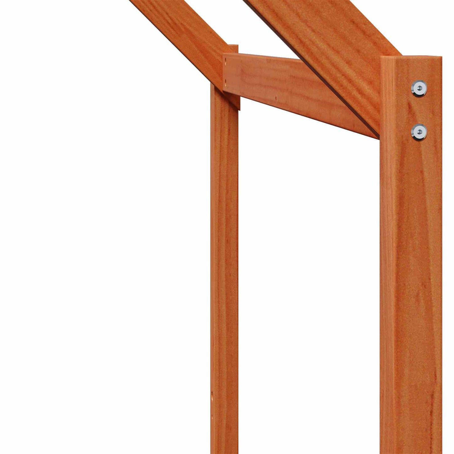 Loft Bed Frame Wax Brown 90 x 190 cm Solid Pine Wood