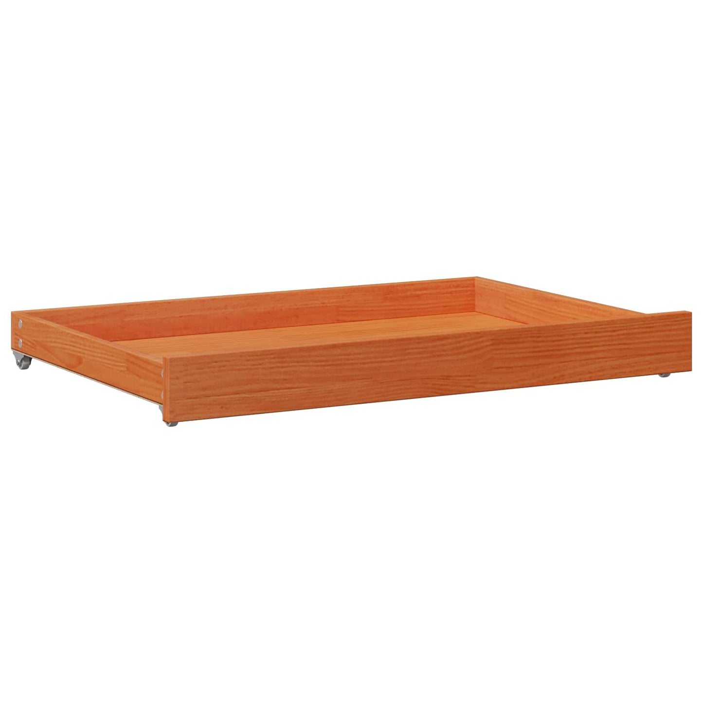Day bed with Headboard 3 pcs Wax Brown Solid Pine Wood