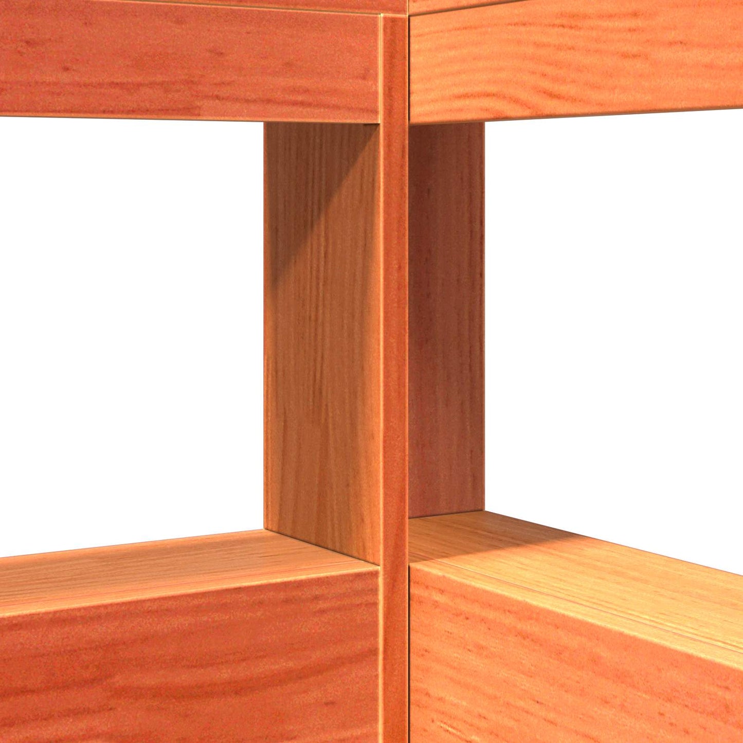 Bookcase Bed 2 pcs Wax Brown 200 x 160 cm Solid Pine Wood