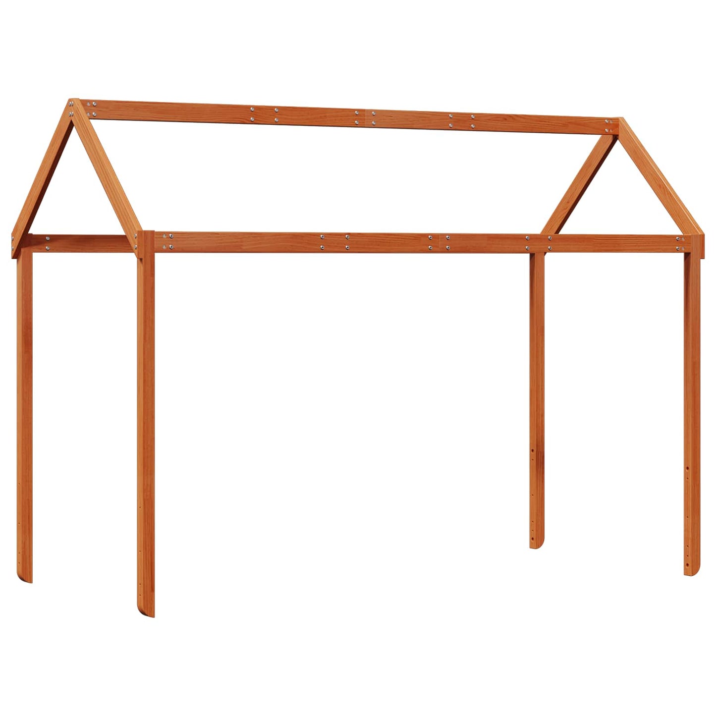 Loft Bed Frame Wax Brown 90 x 190 cm Solid Pine Wood