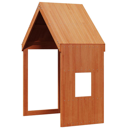 Loft Bed Frame Wax Brown 90 x 190 cm Solid Pine Wood