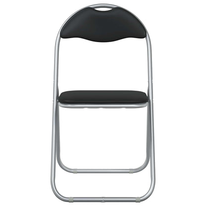 Folding Chair 2 pcs Black and Grey 48 x 43.5 x 81 cm