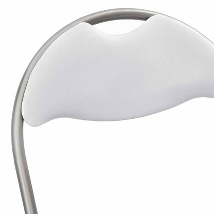 Folding Chair 2 pcs White and Grey 48 x 43.5 x 81 cm