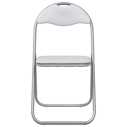 Folding Chair 2 pcs White and Grey 48 x 43.5 x 81 cm