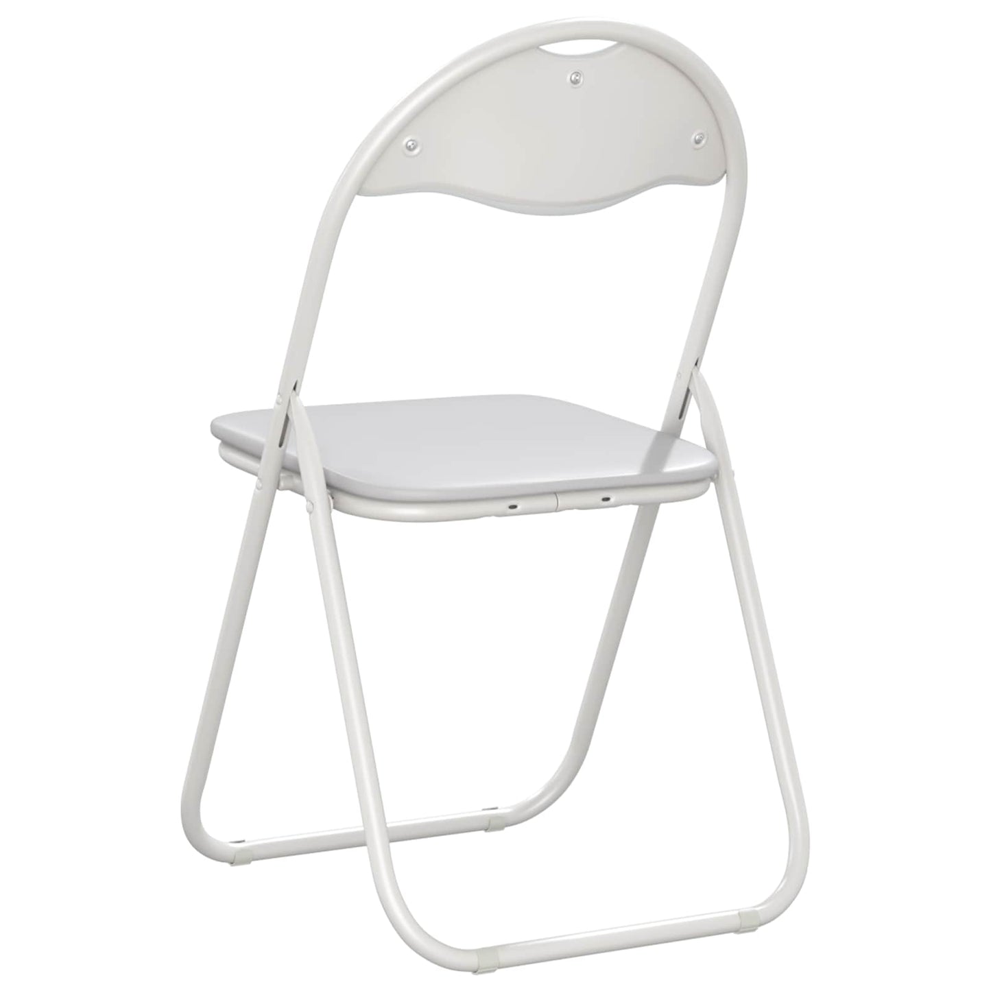 Folding Chair 2 pcs Faux Leather White 48 x 43.5 x 81 cm