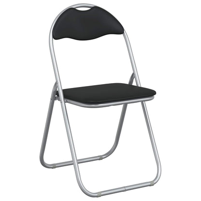 Folding Chair 8 pcs Black and Grey 48 x 43.5 x 81 cm