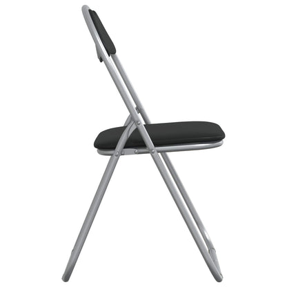 Folding Chair 8 pcs Black and Grey 48 x 43.5 x 81 cm