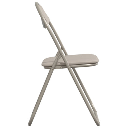 Folding Chair 2 pcs Sand 48 x 43.5 x 81 cm Faux Leather