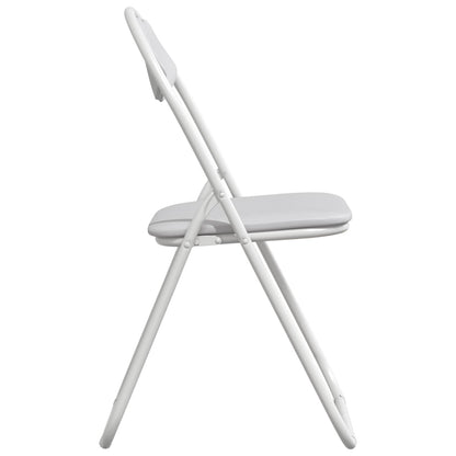 Folding Chair 8 pcs White 48 x 43.5 x 81 cm Faux Leather