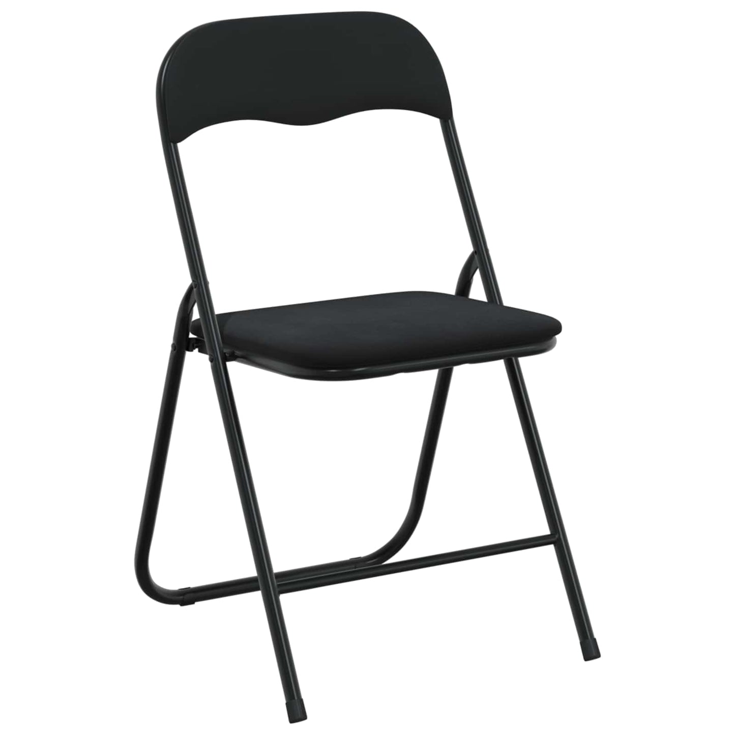 Folding Chair 8 pcs Black 48 x 44 x 78 cm Velvet