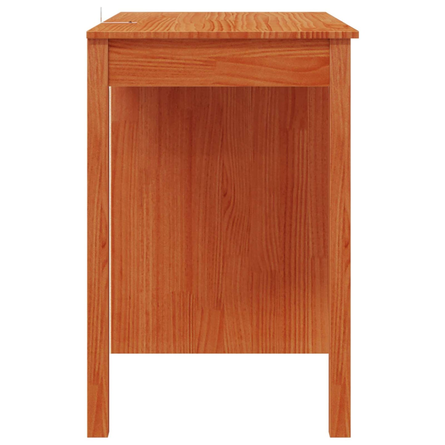 Desk with Drawer Wax Brown 100 x 50 x 74 cm Solid Pine Wood