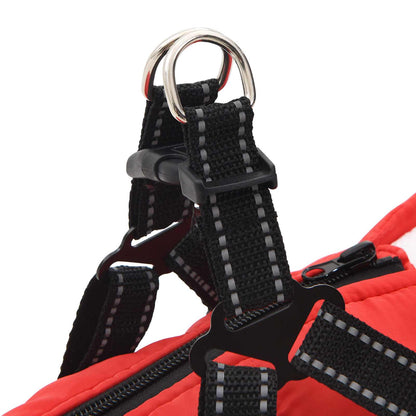 Dog Coat Red L32 Fleece and Polyester