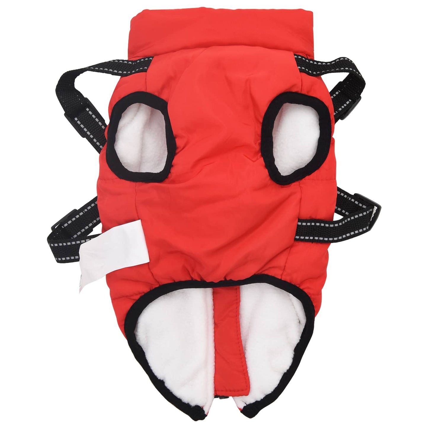 Dog Coat Red L40 Fleece and Polyester