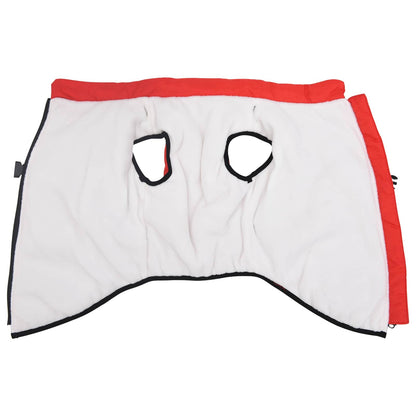 Dog Coat Red L68 Fleece and Polyester