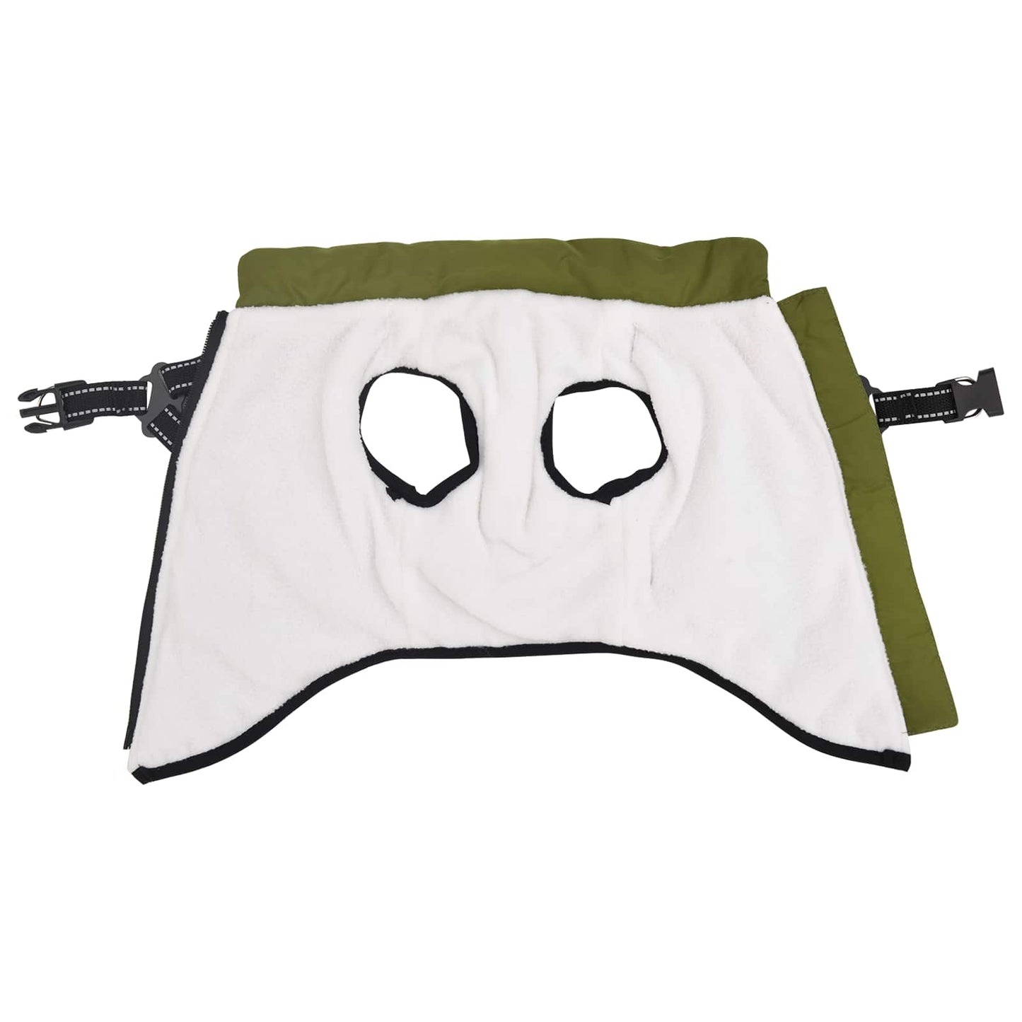 Dog Coat Army Green L40 Fleece and Polyester