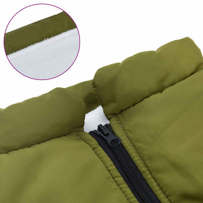 Dog Coat Army Green L44 Fleece and Polyester