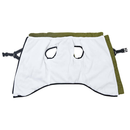 Dog Coat Army Green L44 Fleece and Polyester