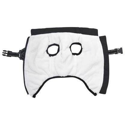 Dog Coat Black L24 Fleece and Polyester