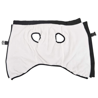 Dog Coat Black L48 Fleece and Polyester