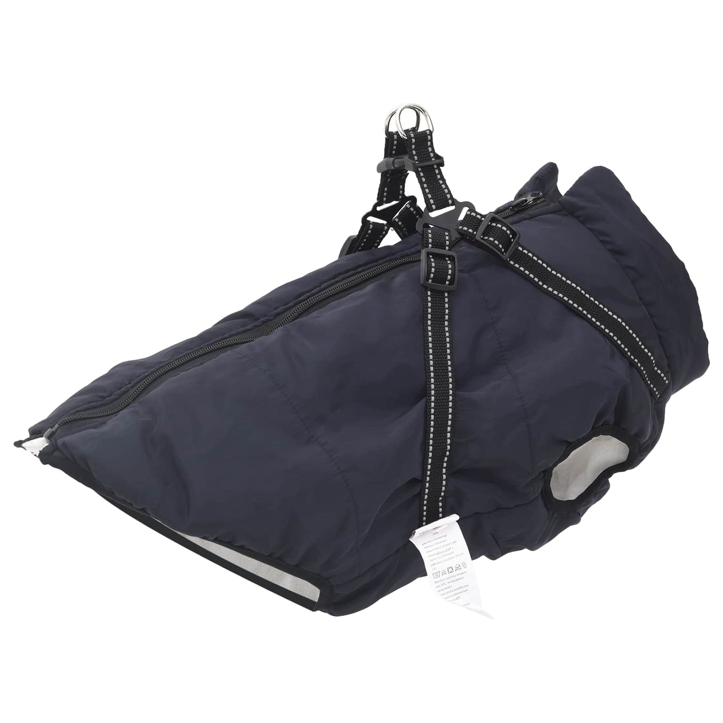 Dog Coat Navy Blue L44 Fleece and Polyester