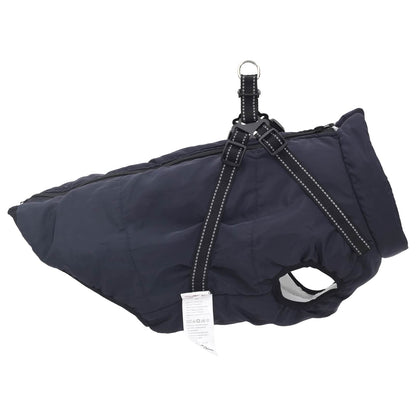 Dog Coat Navy Blue L48 Fleece and Polyester