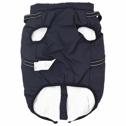 Dog Coat Navy Blue L68 Fleece and Polyester
