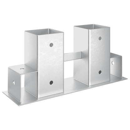 Firewood Stack Aid 12 pcs Silver 34 x 10 x 15 cm Steel