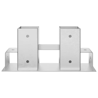 Firewood Stack Aid 12 pcs Silver 34 x 10 x 15 cm Steel