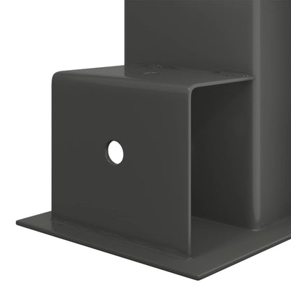 Firewood Stack Aid 4 pcs Anthracite 34 x 10 x 15 cm Steel