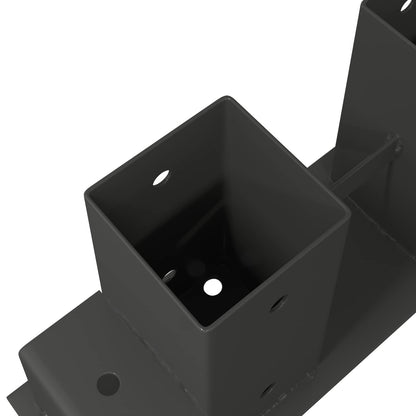 Firewood Stack Aid 4 pcs Anthracite 34 x 10 x 15 cm Steel