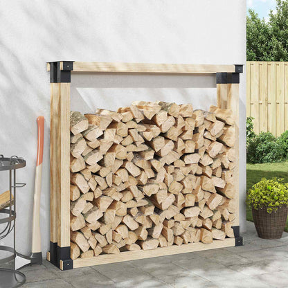 Firewood Stack Aid 4 pcs Anthracite 34 x 10 x 15 cm Steel