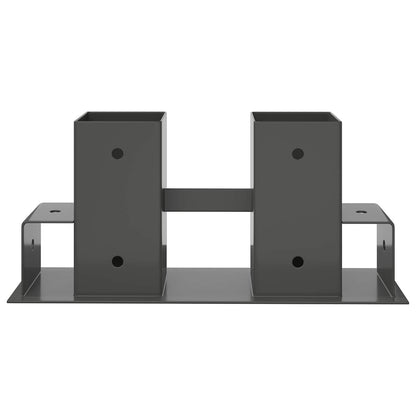 Firewood Stack Aid 4 pcs Anthracite 34 x 10 x 15 cm Steel