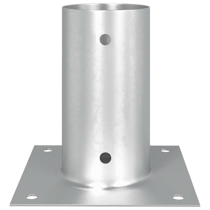 Round Ground Anchor 4 pcs Silver 15 x 15 x 15 cm Metal