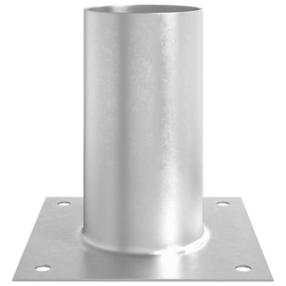 Round Ground Anchor 4 pcs Silver 15 x 15 x 15 cm Metal
