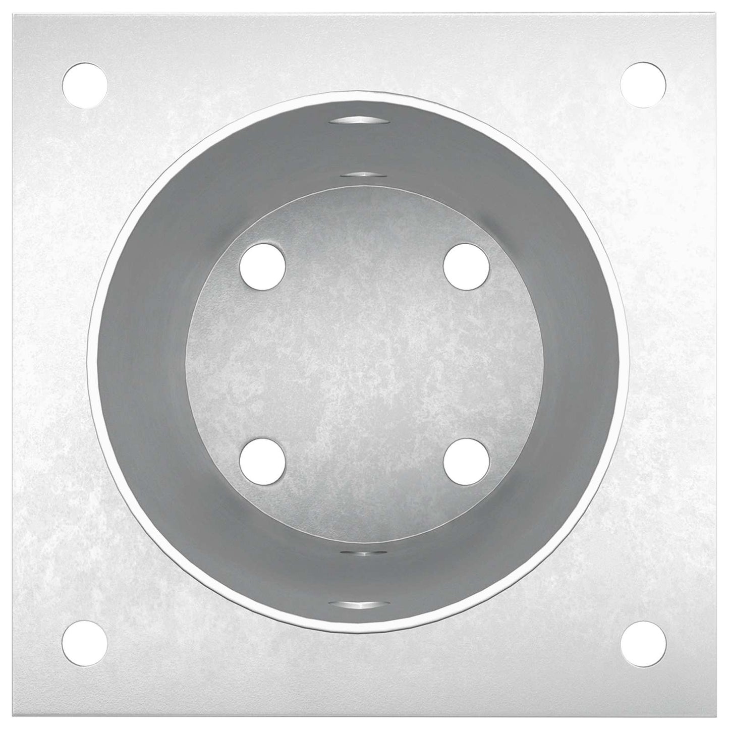 Round Ground Anchor 4 pcs Silver 15 x 15 x 15 cm Metal