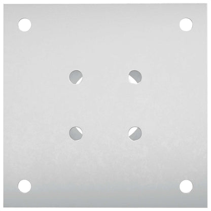 Round Ground Anchor 4 pcs Silver 15 x 15 x 15 cm Metal