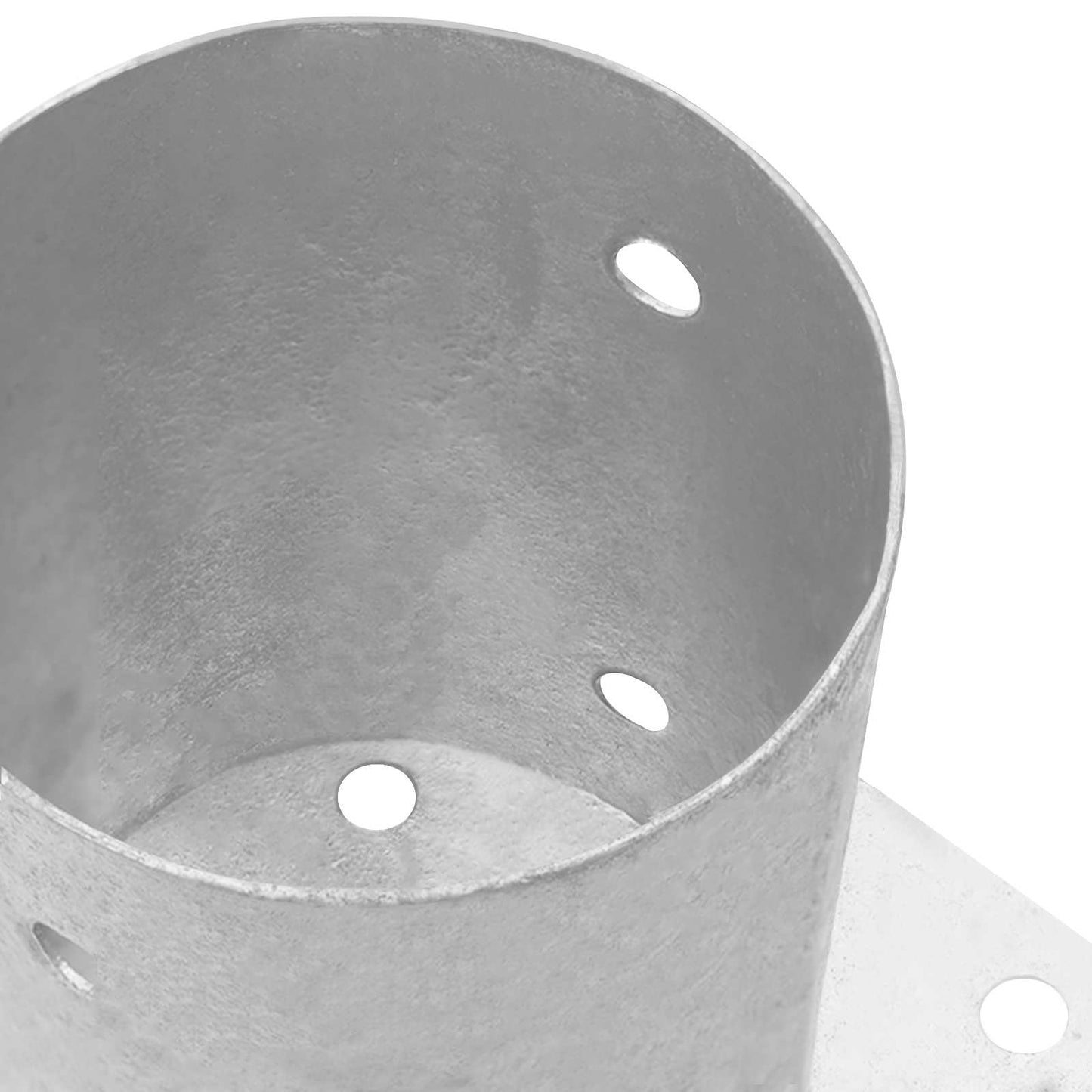Round Ground Anchor 4 pcs Silver 15 x 15 x 15 cm Metal