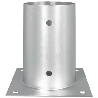 Round Ground Anchor 4 pcs Silver 15 x 15 x 15 cm Metal