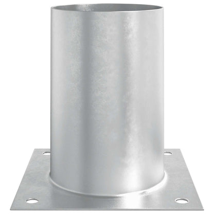 Round Ground Anchor 4 pcs Silver 15 x 15 x 15 cm Metal
