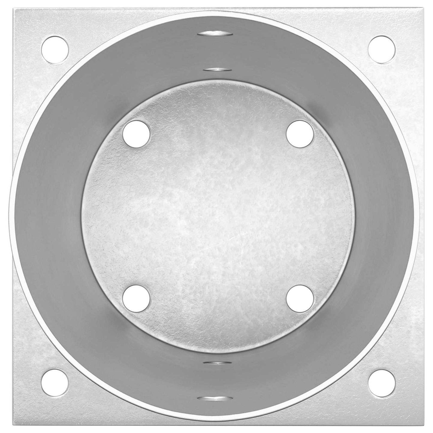 Round Ground Anchor 4 pcs Silver 15 x 15 x 15 cm Metal